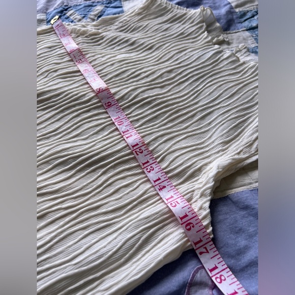 Dazy Womens White Cream Ribbed Boho Preppy Minimalist Sleeveless Top Large XL - Picture 8 of 9